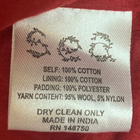 NWT Sea NY Theodora Paisley Quilted Cropped Jacket Red Size Large Long Sleeve - Picture 9 of 10